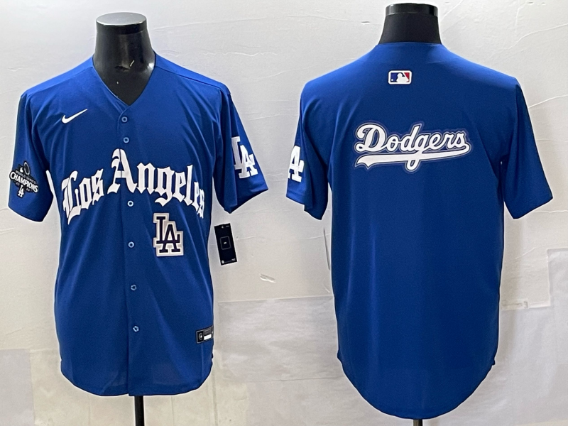 Men Los Angeles Dodgers Blank Blue 2025 Nike MLB Jersey style 0015->los angeles dodgers->MLB Jersey